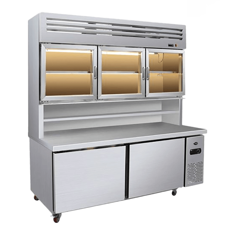 Kombinowany agregat chłodniczy wielopoziomowy z płaskim dnem