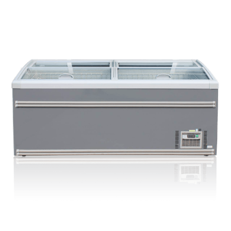 Witryny chłodnicze kombinowane wyspowe